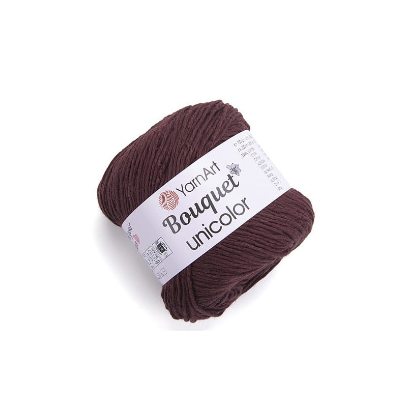 YarnArt Bouquet Unicolor 3209 ciemny brąz