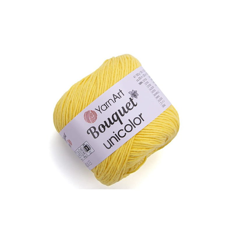 YarnArt Bouquet Unicolor 3218 żółty