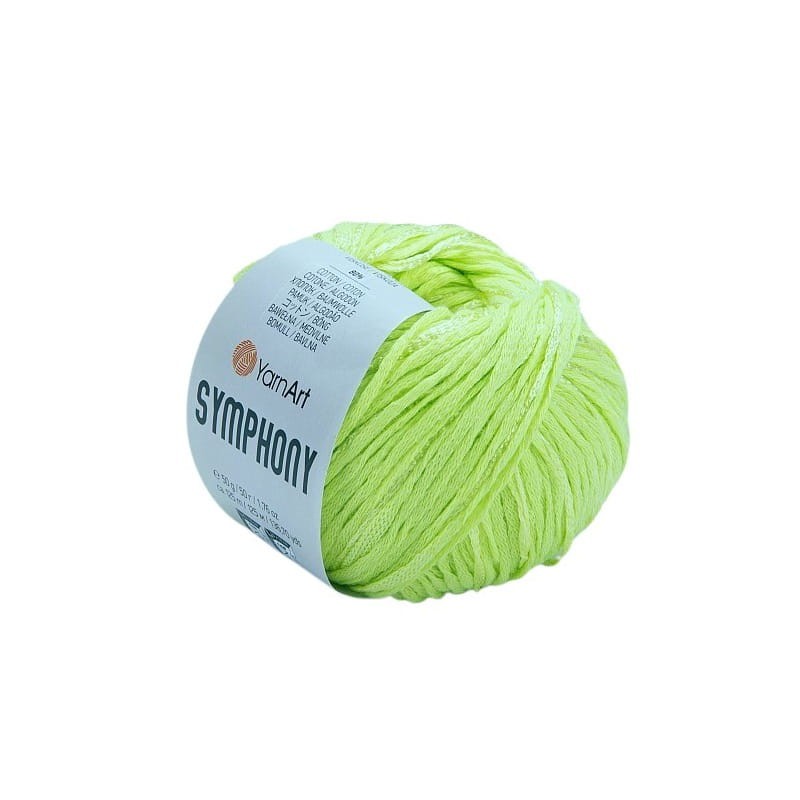 YarnArt Symphony 2121 neonowa zieleń