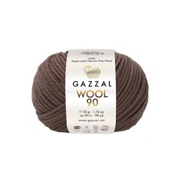 Gazzal Wool 90 kawa z mlekiem 3661