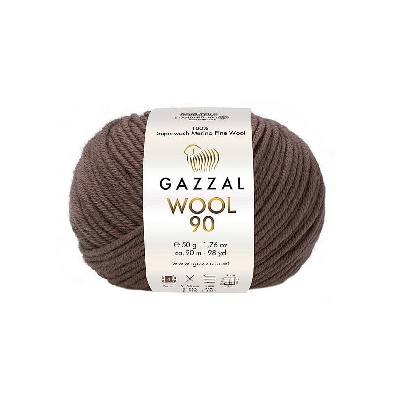 Gazzal Wool 90 kawa z mlekiem 3661