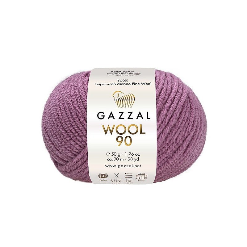 Gazzal Wool 90 wrzos 3683