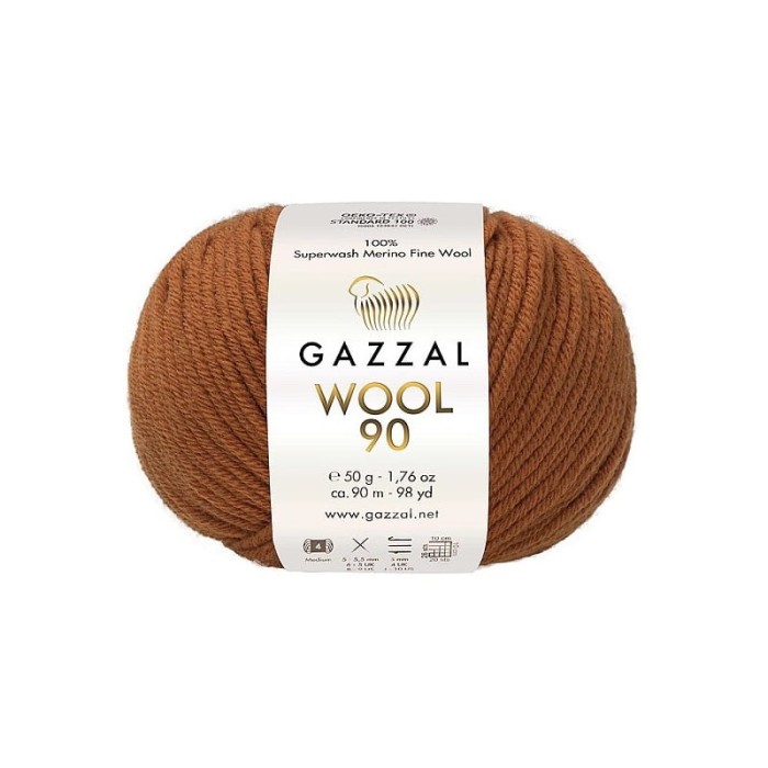 Gazzal Wool 90 rudy 3669