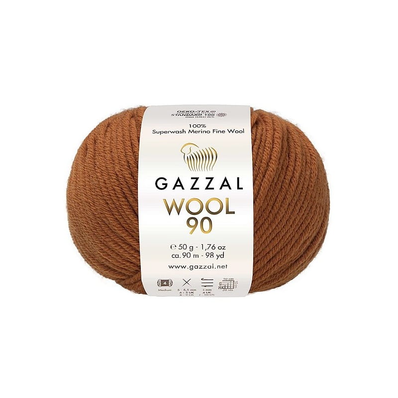 Gazzal Wool 90 rudy 3669