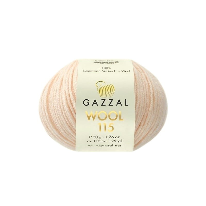 Gazzal Wool 115 brzoskwiniowy 3308