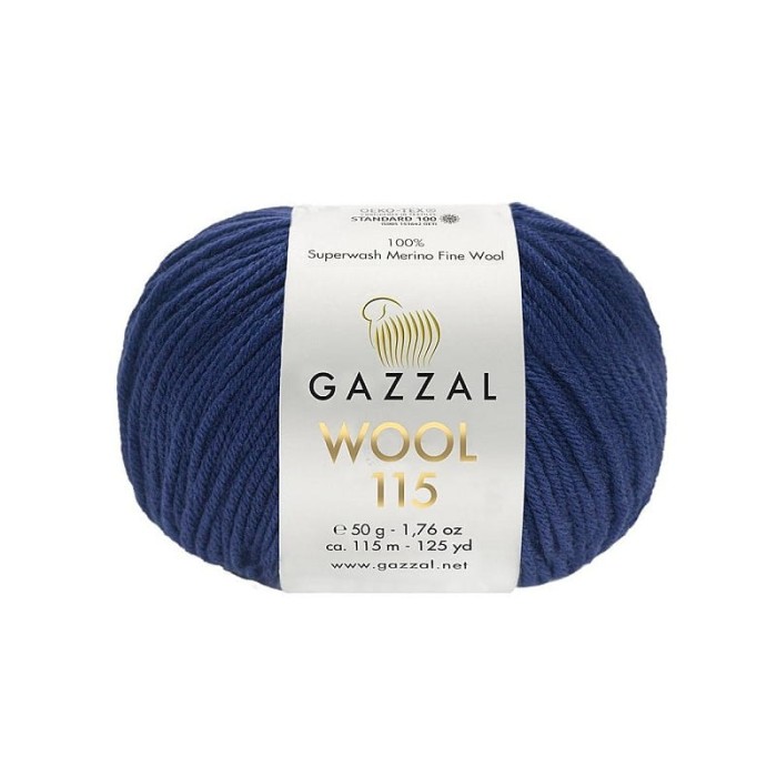 Gazzal Wool 115 granatowy 3331