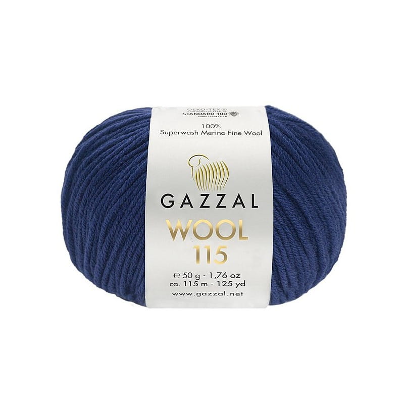 Gazzal Wool 115 granatowy 3331