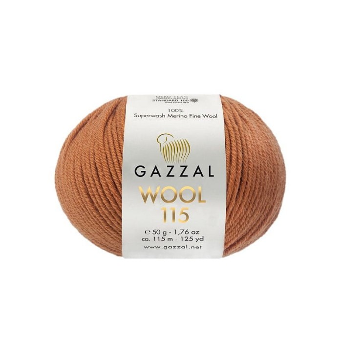 Gazzal Wool 115 miedziany 3311