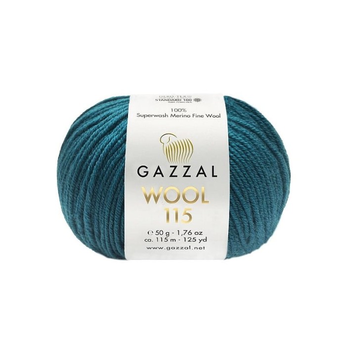 Gazzal Wool 115 morski 3328