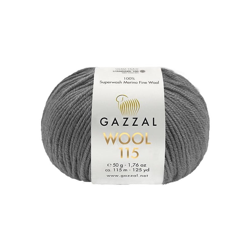 Gazzal Wool 115 szary 3305