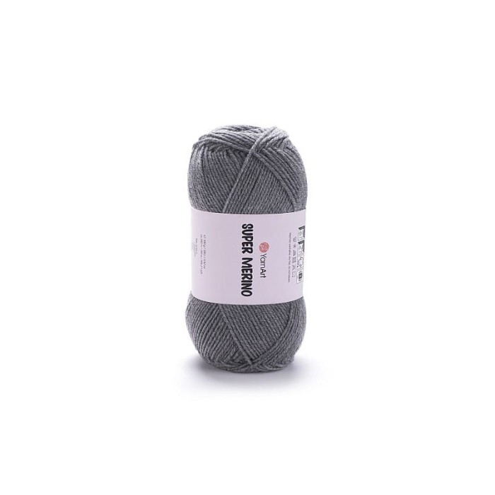 YarnArt Super Merino 194 ciemny szary
