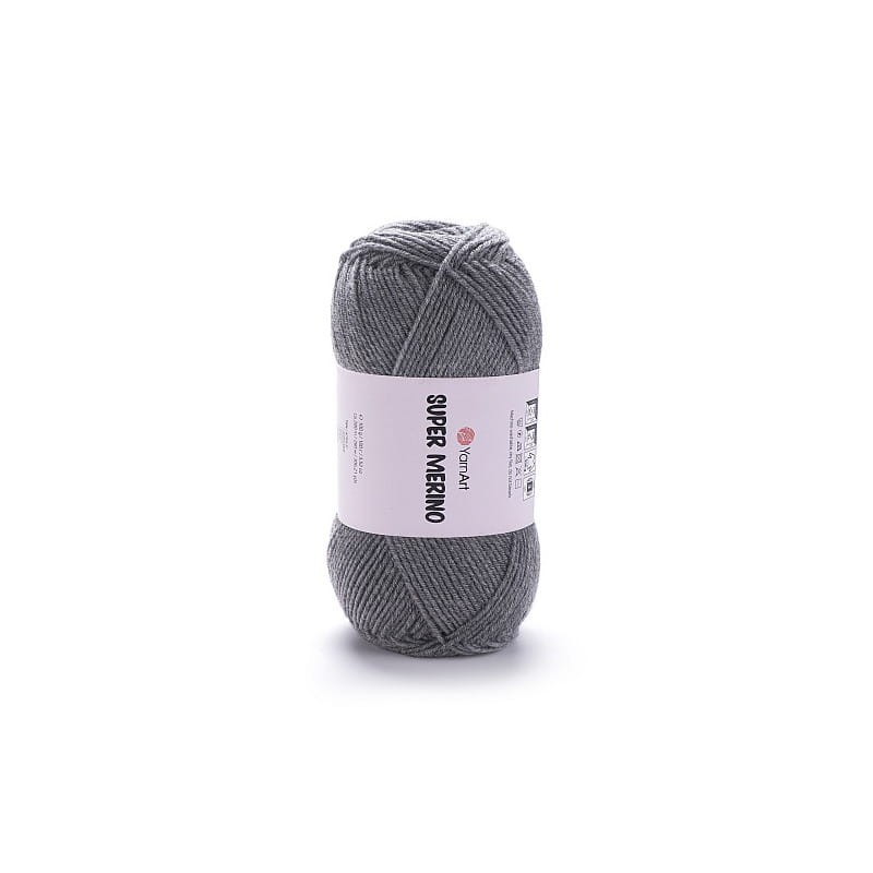 YarnArt Super Merino 194 ciemny szary