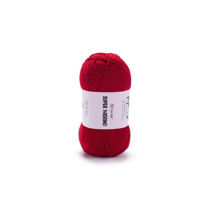 YarnArt Super Merino 251 czerwony
