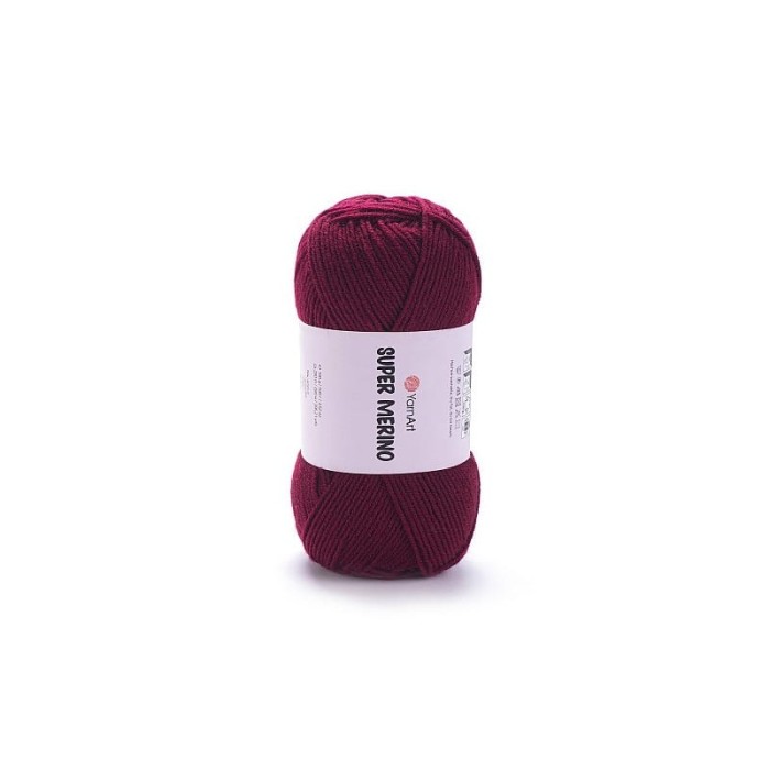 YarnArt Super Merino 999 bordowy