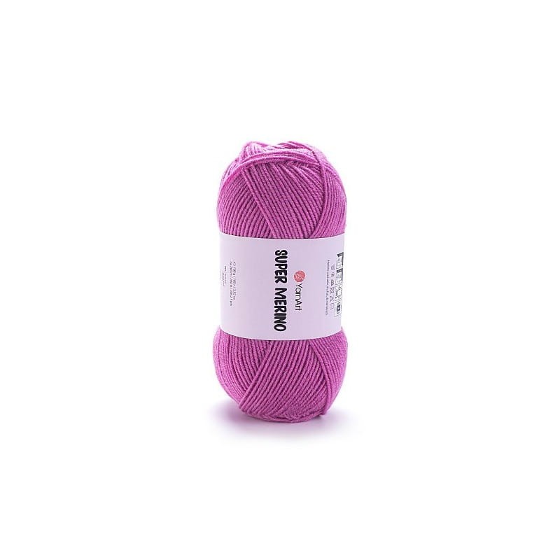 YarnArt Super Merino 1249 ciemny róż