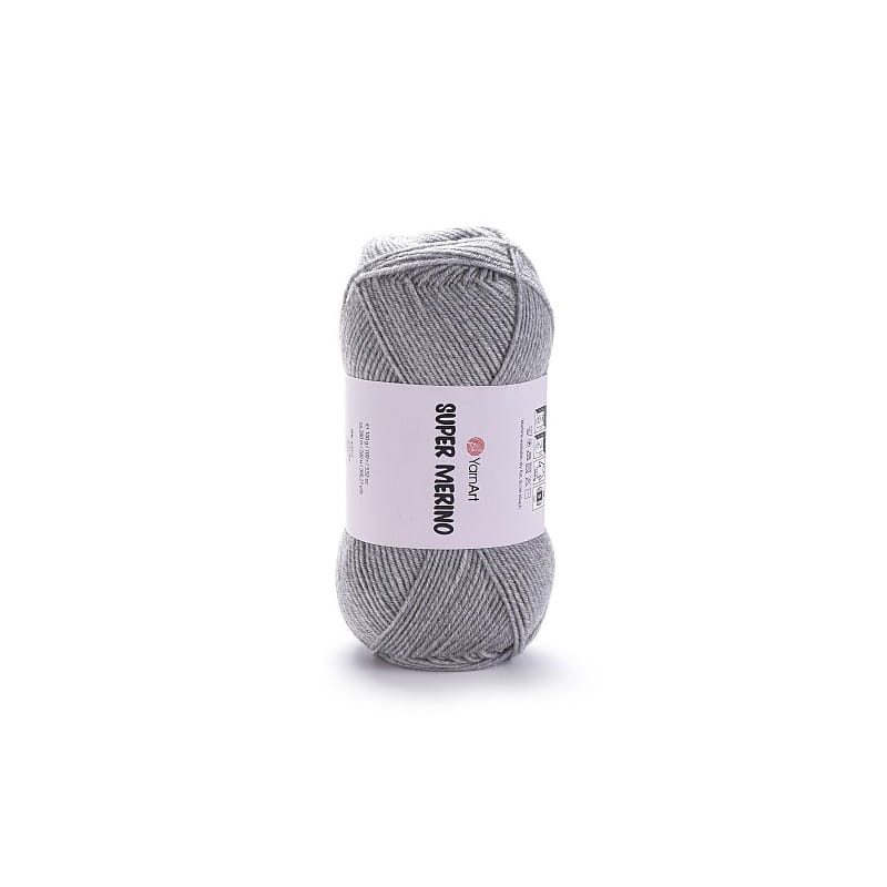 YarnArt Super Merino 195 szary