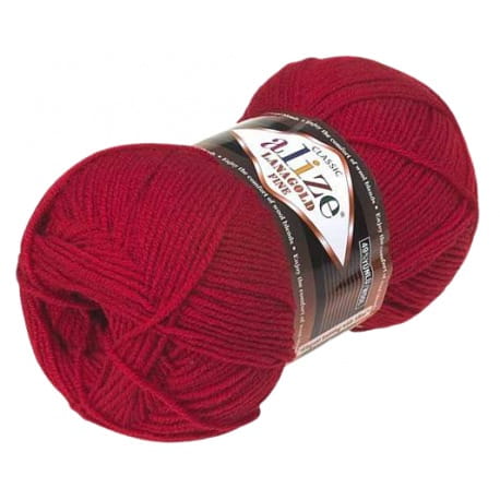 Alize Lanagold Fine 56 czerwony