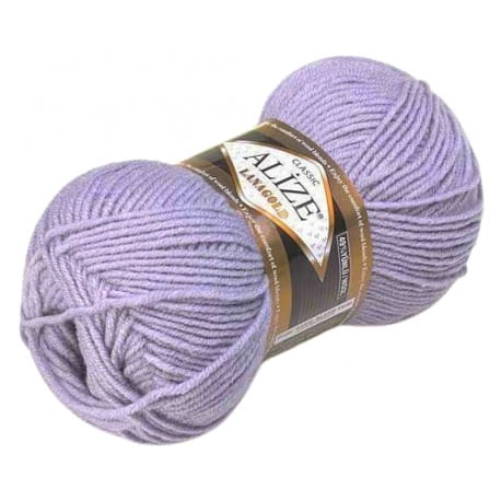 Alize Lanagold 200 pastelowy fiolet