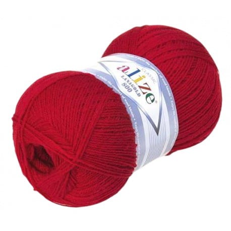 Alize Lanagold 800 czerwony 56