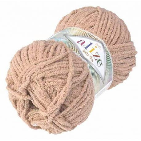 Alize Softy Plus 199 jasny brąz
