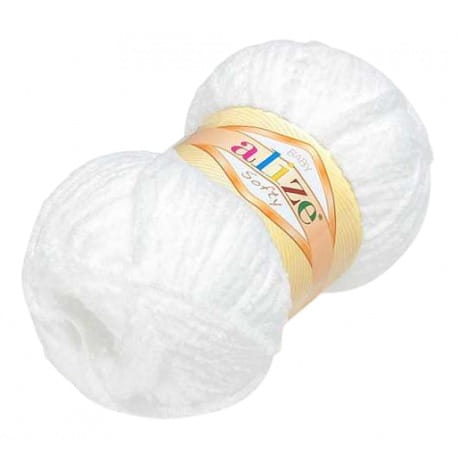 Alize Softy 55 biały