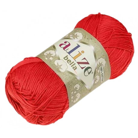 Alize Bella 56 czerwony (100g)