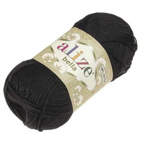 Alize Bella 60 czarny (100g)