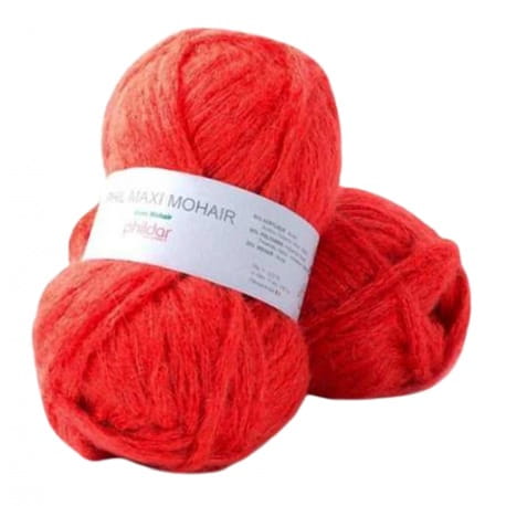 Phil Maxi Mohair PHILDAR 0115 czerwony