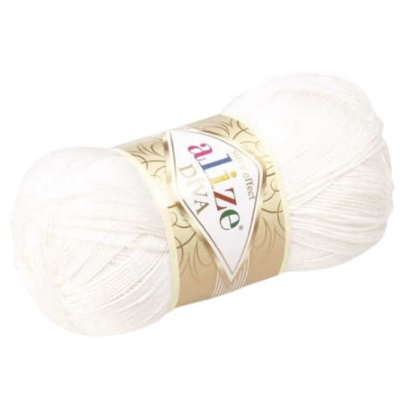 Alize Diva 1055 śmietankowa biel