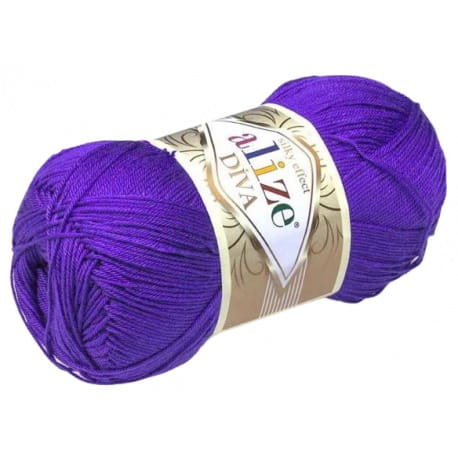 Alize Diva 252 ciemny fiolet