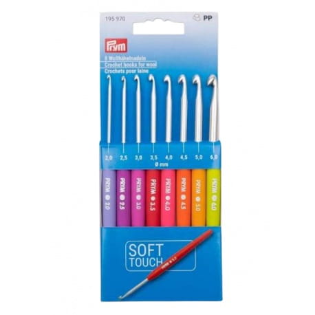 Zestaw szydełek z rączką PRYM 2-6mm