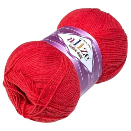Alize Cotton Gold 56 czerwony