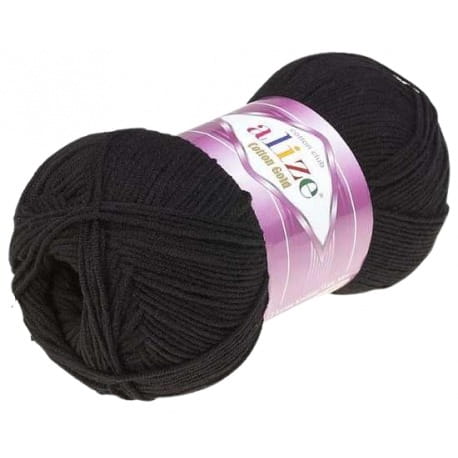 Alize Cotton Gold 60 czarny