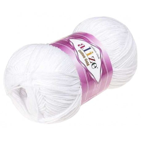 Alize Cotton Gold 55 biały