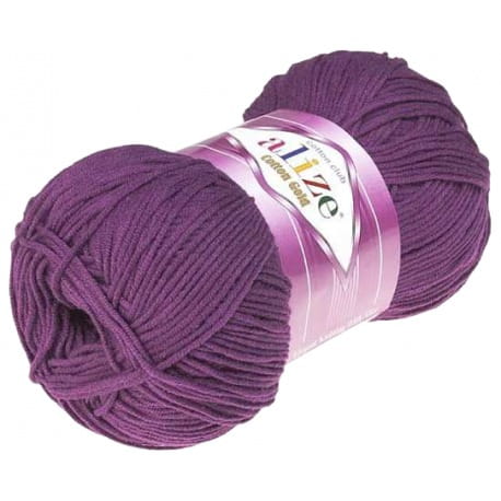 Alize Cotton Gold 122 śliwkowy