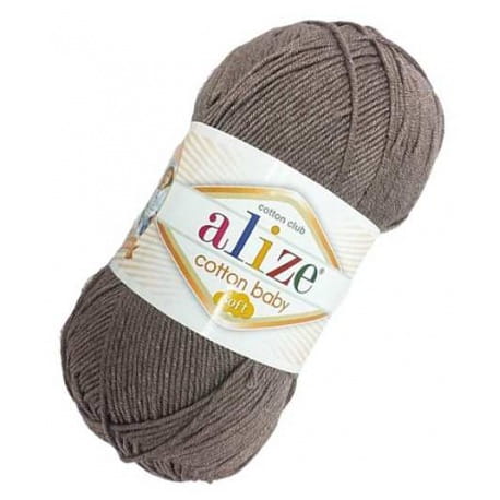 Alize Cotton Baby Soft 240 szarobrązowy