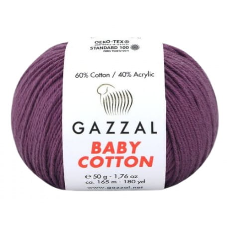 Gazzal Baby Cotton 3441 śliwkowy