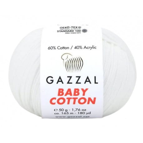 Gazzal Baby Cotton 3432 biały