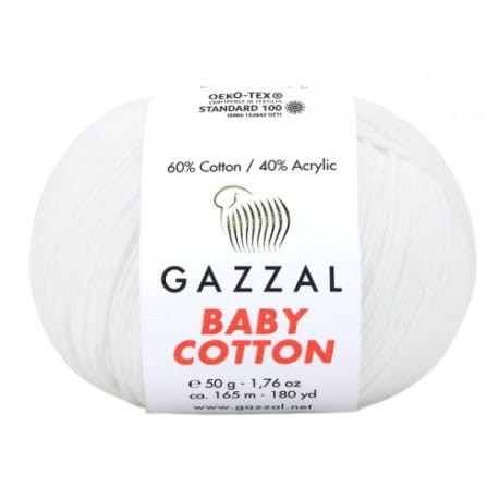 Gazzal Baby Cotton 3432 biały