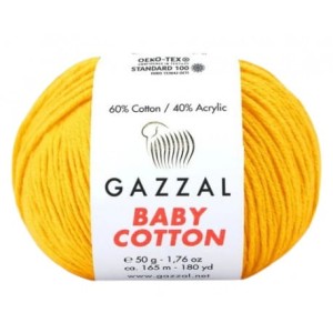 Gazzal Baby Cotton 3417 żółty