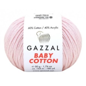 Gazzal Baby Cotton 3411 pastelowy róż