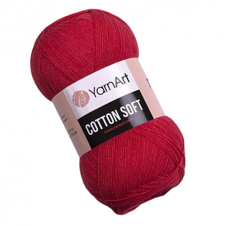 YarnArt Cotton Soft 26 czerwony