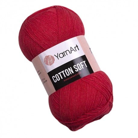 YarnArt Cotton Soft 26 czerwony
