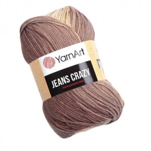 YarnArt Jeans Crazy 8201 kremowy, beżowy, kawa z mlekiem