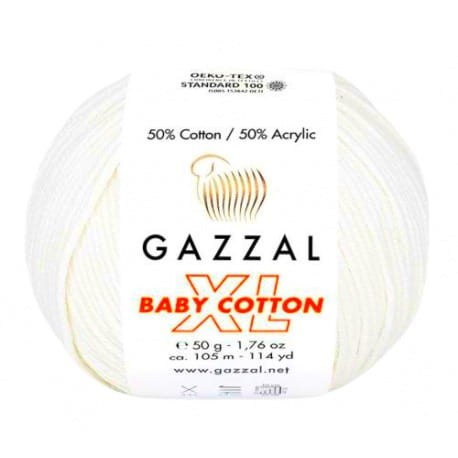 Gazzal Baby Cotton XL 3410 ekri