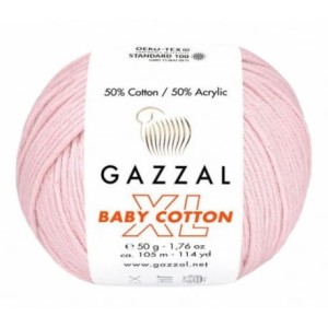 Gazzal Baby Cotton XL 3411 pudrowy róż