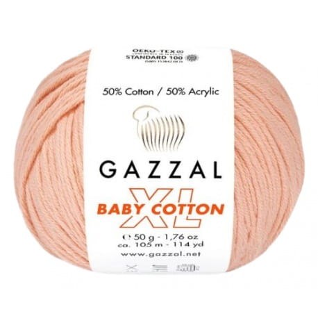 Gazzal Baby Cotton XL 3412 brzoskwiniowy