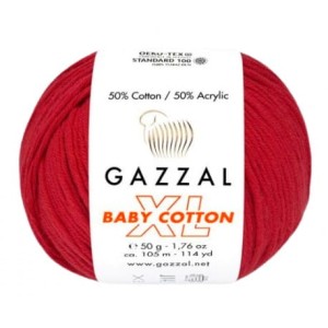 Gazzal Baby Cotton XL 3439 czerwony