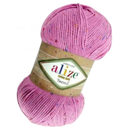 Alize Cotton Gold Tweed 98 różowy