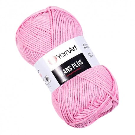 YarnArt Jeans Plus 36 różowy